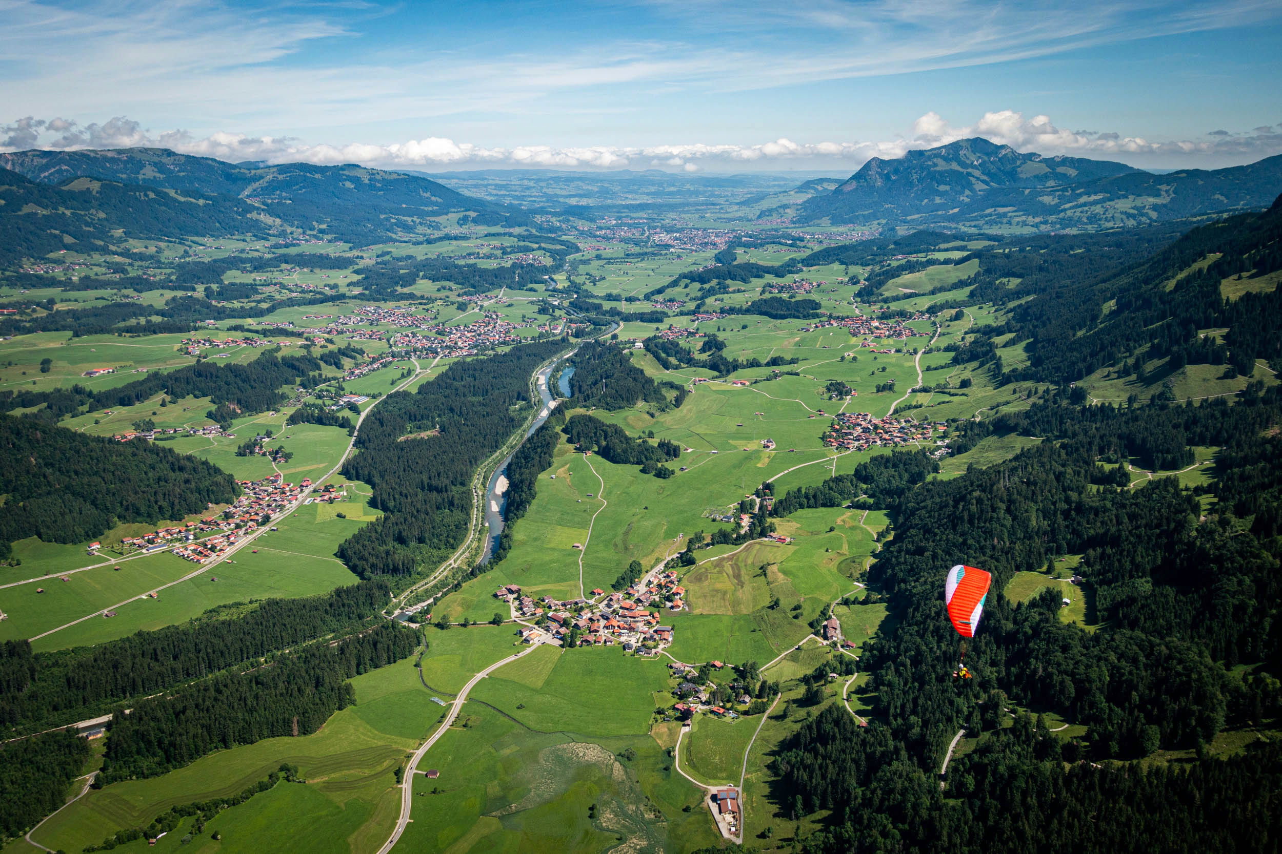 Climb & Fly adventure on the Hindelanger via ferrata