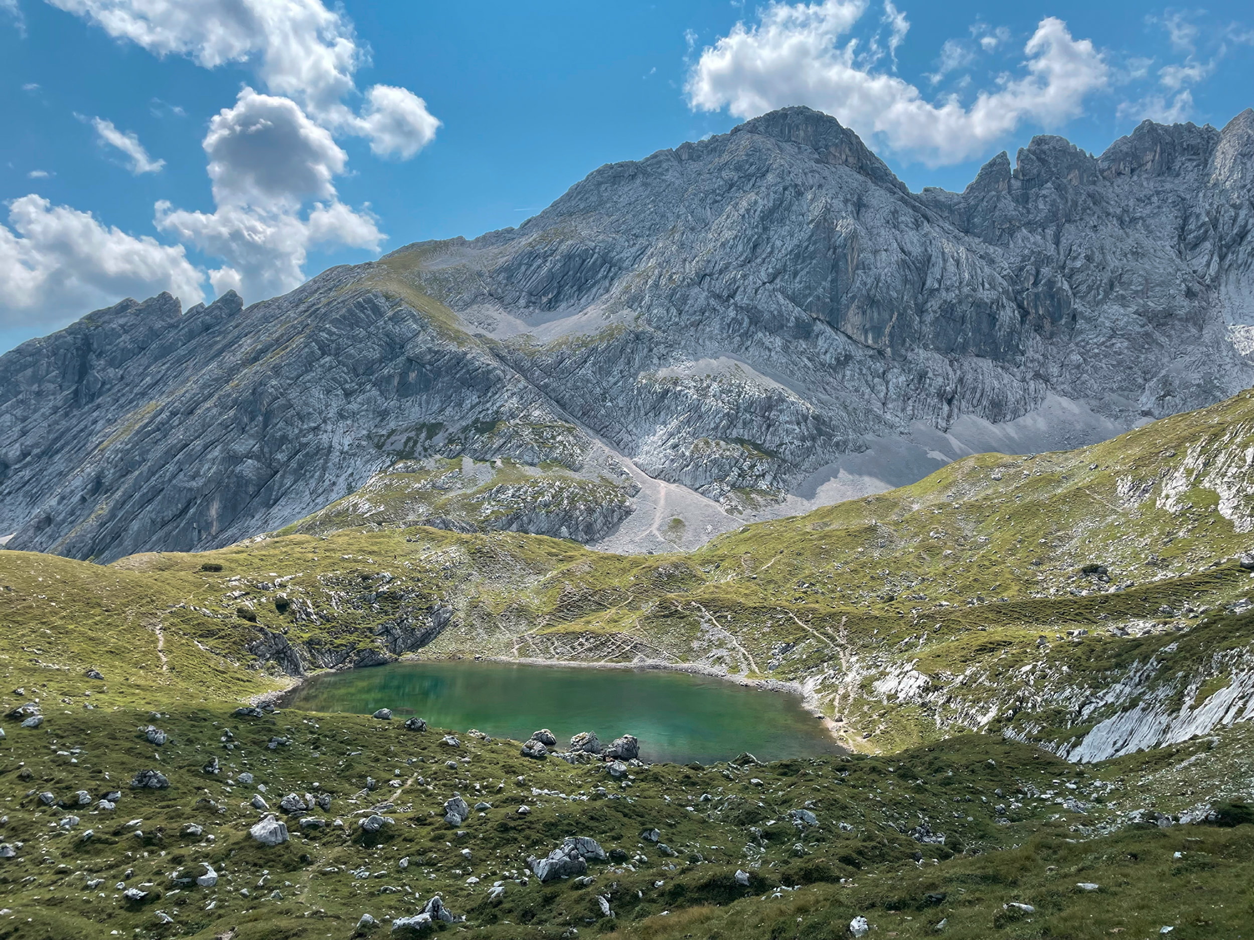 Van Kreuzeck naar Stuibensee en omhoog naar de Bernadeinkopf