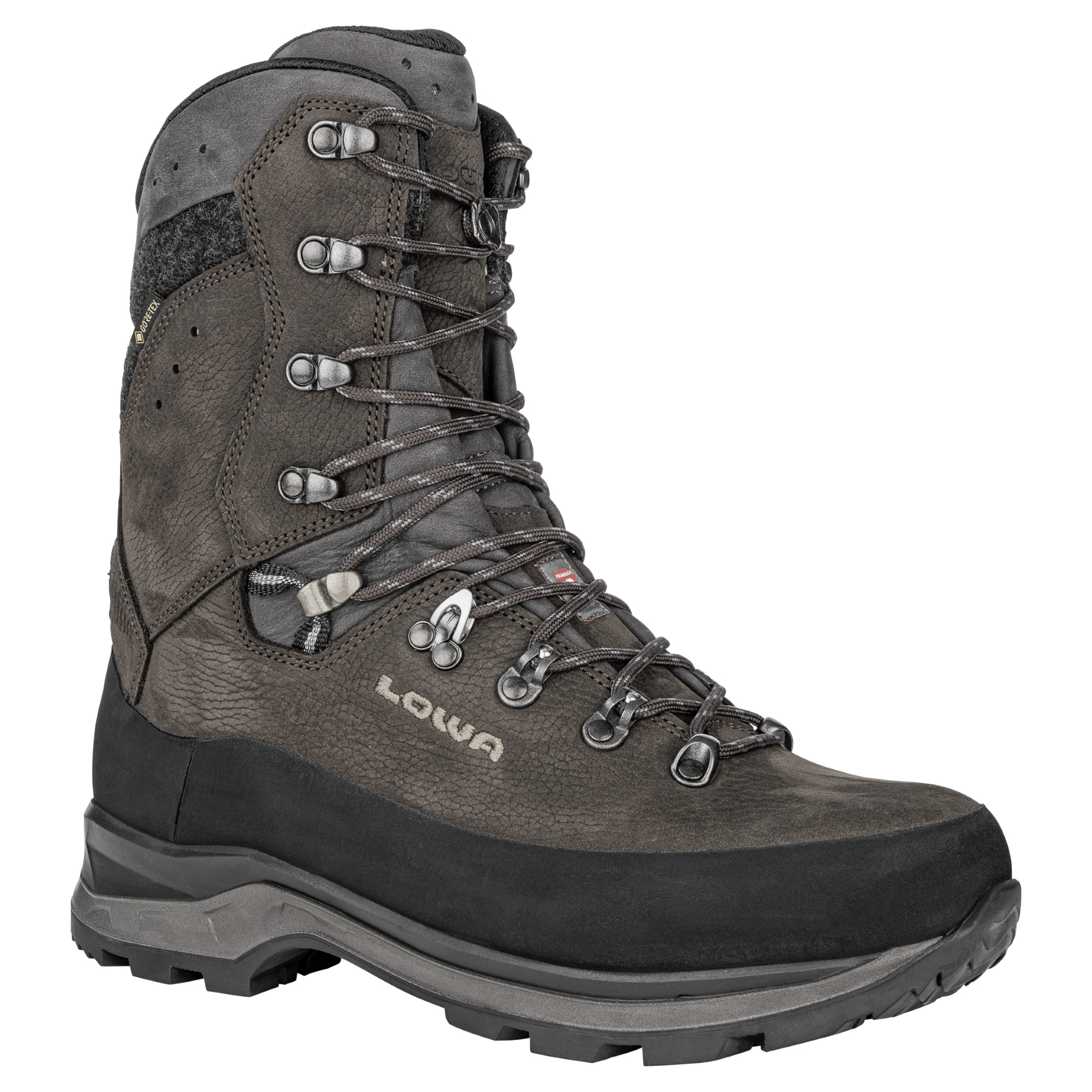 Lowa  Tibet gtx.  Mountaineering. Boots Men\'s Dark Gray  and Black Outdoor Boots Lowa Tibet GTX - Mountaineering boots Men main image 4