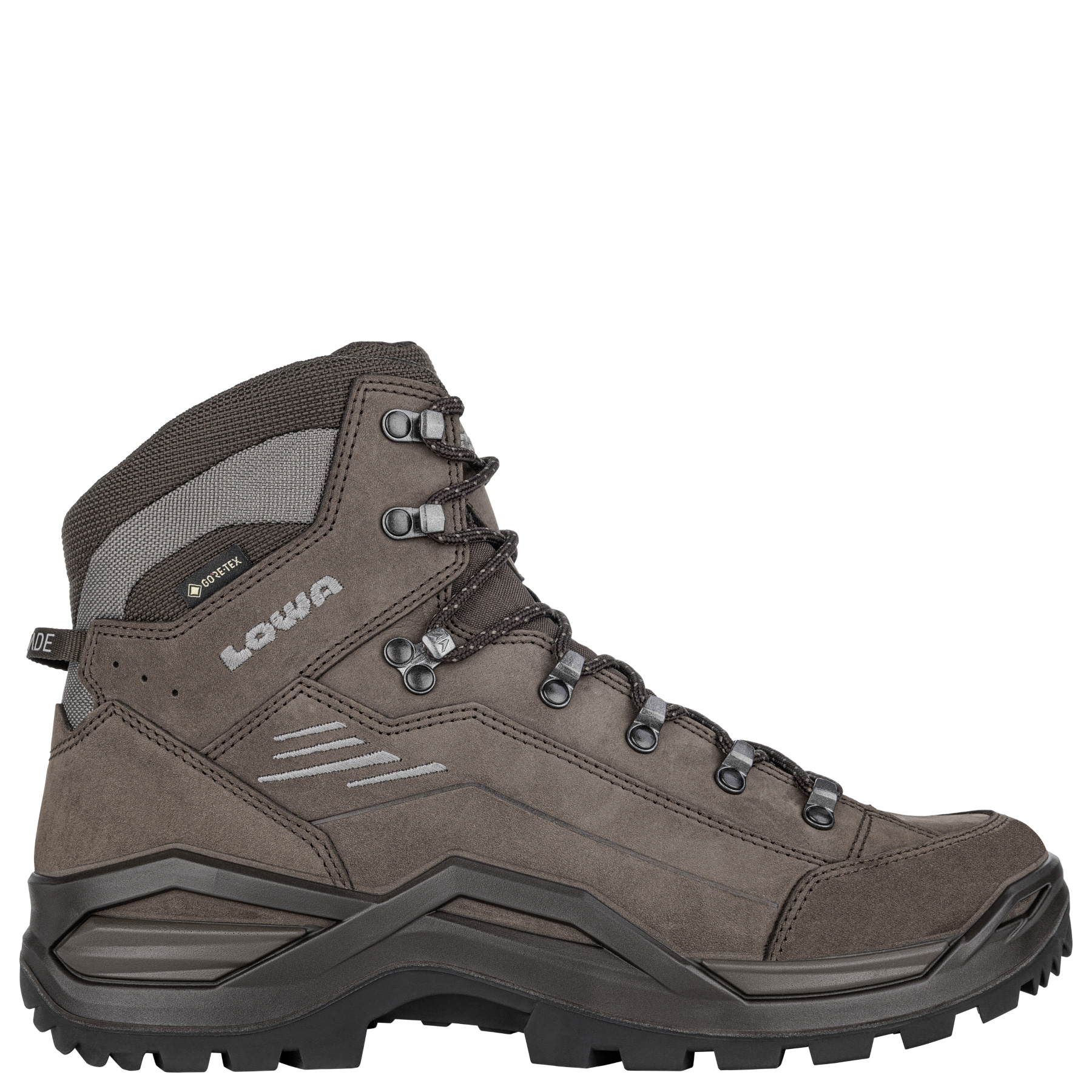 LOWA GoreTex Hiking Boots Men US‎ 8 Grey Renegade GTX Mid Waterproof Lace-Up LOWA RENEGADE WARM GTX MID – Men Winter Shoes main image 3