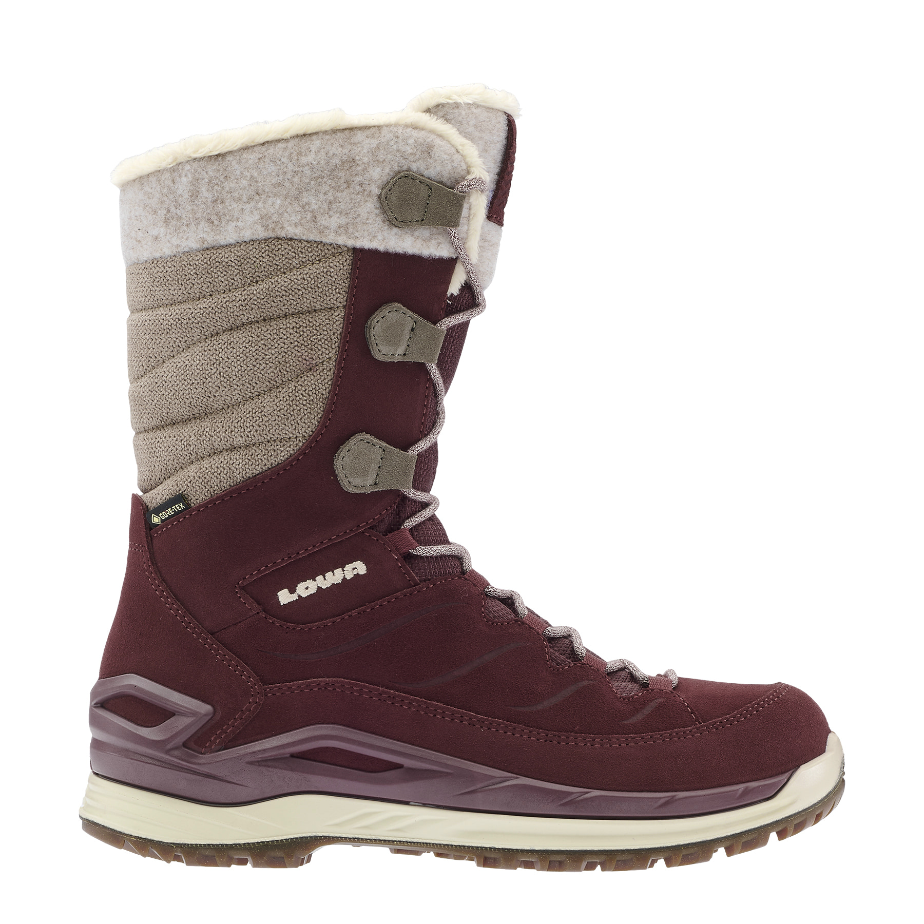 Bottines Lowa Badia GTX Femmes Taille UK6 (US7.5) - Daim/textile Gris Bleu, Occasion Très Bon état